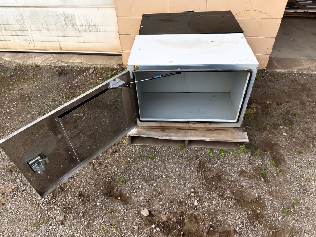 Used tool box - front, open door